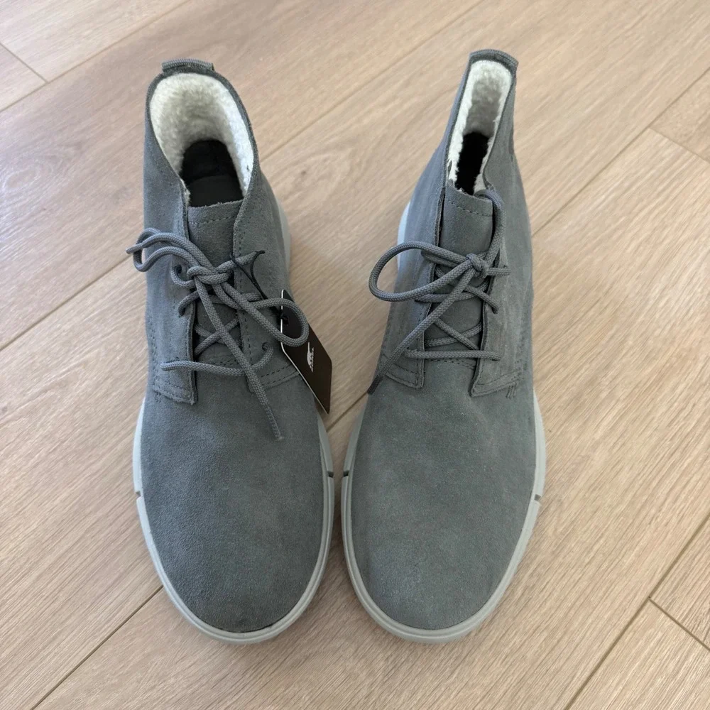 Sorel Caribou Mod Chukka Waterproof Grey Suede Boots NM4807-052 Mens 10